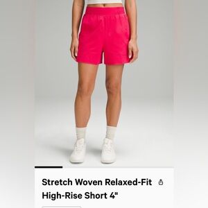 Lululemon stretch woven shorts